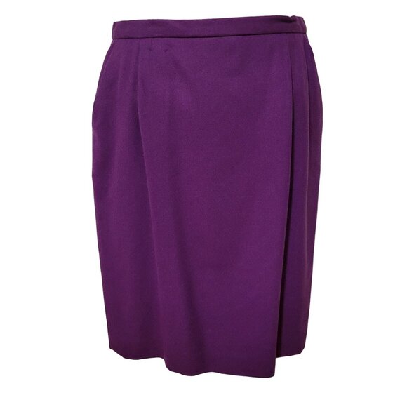 Pendleton‎ 8 12 Purple 2 Pc Skirt Suit Jacket Blazer 90s Double Breasted - Picture 5 of 8